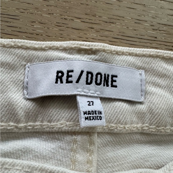 RE/DONE 90s High Rise Ankle Crop Jeans vintage white 27 - Picture 8 of 10